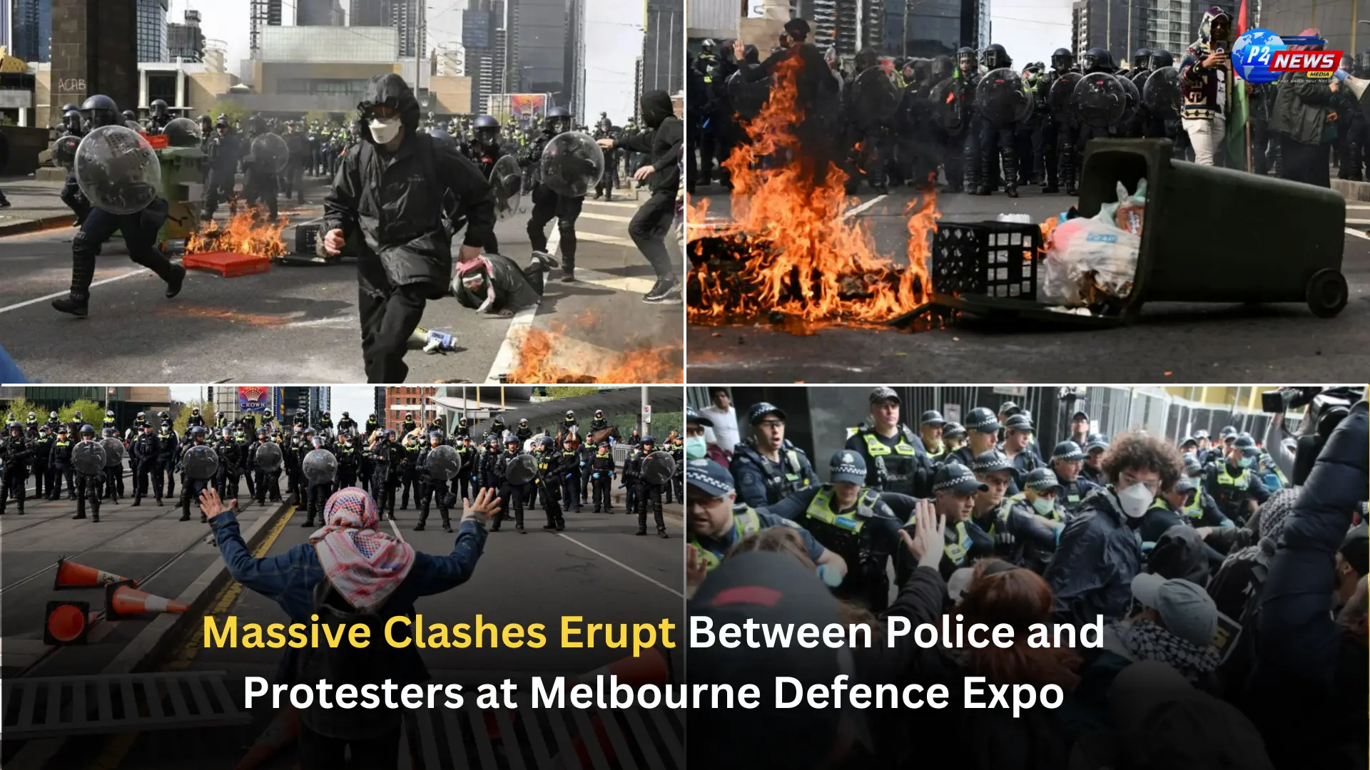 A major confrontation unfolded outside the Melbourne Convention and Exhibition Centre, where a large defence and weapons expo is underway, leading to a standoff between police and protesters.

Victoria Police launched one of its largest operations in more than two decades to handle the protests, marking the most significant mobilization since the S11 demonstrations at the World Economic Forum 24 years ago.